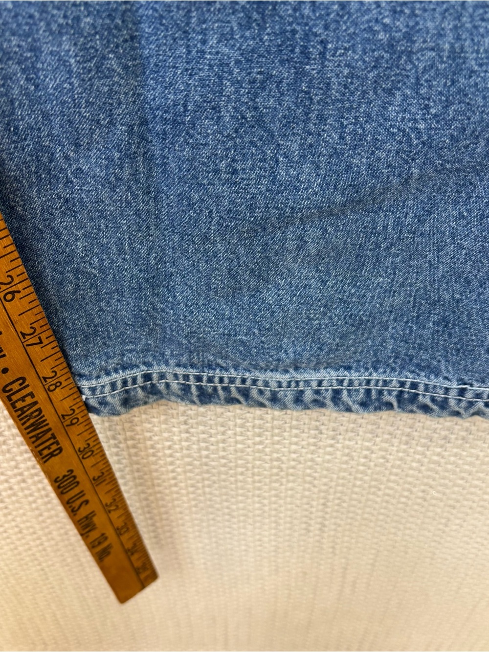 Vtg Revolt Denim Carpenter Bib Overalls Womens Sz 18 Blue Embroidered Boho Y2K - Picture 12 of 12
